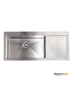 Νεροχύτης Κουζίνας Ανοξείδωτος Squadro 116x51 Fortinox Inox Λείο Right 29115R-110