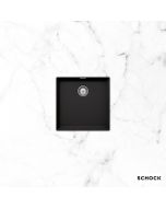 Νεροχύτης Κουζίνας Γρανίτη Manhattan Υποκαθήμενος 45,6x45,6 Schock Cristalite Nero Granite 30050U-1401