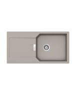 Νεροχύτης Ένθετος M100xΠ51 εκ.Γρανίτης Concrete Beton Schock Cristalite Manhattan 30100-1451