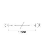 TESI 20mm 05 MT BIANCO Ideal Lux 302256