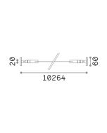 TESI 10mm 10 MT NERO Ideal Lux 302294