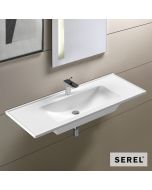 Νιπτήρας Πορσελάνης Slim 100x46 (1 οπή) SEREL White 3037-300