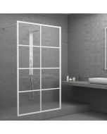 Orabella Windows White matt 90 cm - Καμπίνα ελεύθερης τοποθέτησης με βραχίονα στήριξης τοίχου 30463