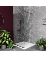 Orabella Serena Black matt H200 70 cm - Καμπίνα ελεύθερης τοποθέτησης με βραχίονα στήριξης τοίχου 30510