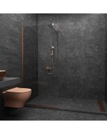 Orabella Serena Rose Gold H185 60 cm - Καμπίνα ελεύθερης τοποθέτησης με βραχίονα στήριξης τοίχου 30570