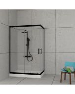 Orabella Stardust Easy Fix H200 Black matt 90X120 - Καμπίνα αντιστρέψιμη, ασύμμετρη 30667