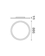 FLY SLIM PL D90 3000K Ideal Lux 306681