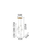 EQUINOXE SP6 OTTONE Ideal Lux 317243