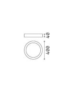 UNIVERSAL PL D40 ROUND 4000K Ideal Lux 321684