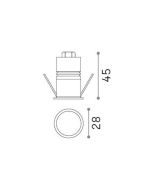QUARK FI 3.0W 3000K WH Ideal Lux 327488