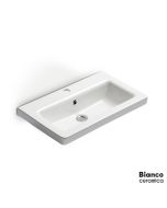 Νιπτήρας Πορσελάνης Urban 60x35 (1 οπή) Bianco Ceramica White 35060-300