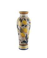 ΒΑΖΟ ΚΕΡΑΜΙΚΟ ΜΠΕΖ-ΜΕ ΛΕΜΟΝΙΑ 21x21x46.5cm Eurolamp 819-00180
