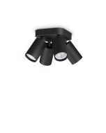 DYNAMITE PL4 ROUND NERO Ideal Lux 371290
