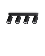 DYNAMITE PL4 LINEAR ROUND NERO Ideal Lux 371344