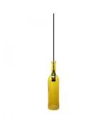 Φωτιστικό Κρεμαστό Μπουκάλι Κίτρινο Γυαλί V-tac 3773