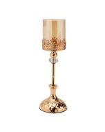 ΚΗΡΟΠΗΓΙΟ ΜΕΤΑΛΛΙΚΟ ΧΡΥΣΟ 12x12x40cm Eurolamp 819-01874