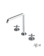 Μπαταρία Νιπτήρα Επικαθήμενη 3 οπών με Βαλβίδα Clic-Clac Εlle Cross La Torre Chrome 38102-100
