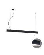 Γραμμικό Κρεμαστό L1980 4000K Μαύρο Microprismatic Dim. Ciba Viokef 3916-00198-4-B-M-D3