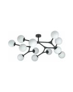 Φωτιστικό Πλαφονιέρα Οροφής 100,5xH38cm 12xG9  Μεταλλική Μαύρη Eglo Maragall 39529