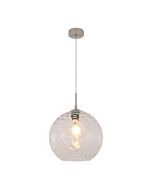 InLight Κρεμαστό φωτιστικό από διάφανο γυαλί 1XE27 D:30cm 4039-A-Transparent