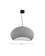 InLight Κρεμαστό φωτιστικό από Fiberglass 1XE27 D:60cm 4053-A