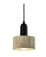 InLight Κρεμαστό φωτιστικό γκρι από travertine marble 1XΕ27 D:15 x 20cm 4086