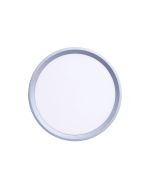 Πλαφονιέρα οροφής LED 18W 3CCT by switch on base σε ασημί απόχρωση D:23x2,5cm 42036-E-Silver