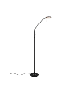 Φωτιστικό Δαπέδου Black Mat 25xH145cm Led 12w 2300-3000-4000K 1400lm Trio Lighting Monza 423310132