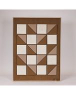 ΠΙΝΑΚΑΣ ΚΑΜΒΑΣ 3D ΤΕΤΡΑΓΩΝΑ ΚΑΦΕ - ΜΠΕΖ 60x2.9x80cm Eurolamp 812-20019