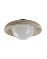 InLight Πλαφονιέρα οροφής γκρι από travertine marble 2XG9 D:25cm 43067