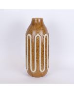 ΒΑΖΟ ΚΕΡΑΜΙΚΟ ΜΟΥΣΤΑΡΔΙ - ΜΠΕΖ 16.3x16.3x39cm Eurolamp 752-20335