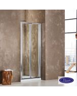 Πτυσσόμενη πόρτα καμπίνας ντουζιέρας Primus-Plus Bi-fold 72 ρυθμιζόμενη από 67,5 έως 71,5 εκ., Devon Clear Chrome BI072T-100