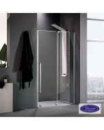 Συρόμενη πόρτα καμπίνας ντουζιέρας Breeze 140 ύψους 200εκ. ρυθμιζόμενη από 137 έως 141εκ. Devon Clean Glass Chrome BSL140C-100