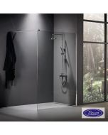 Διαχωριστικό κρύσταλλο ντουζιέρας IWIS Walk-in 60 ρυθμιζόμενo από 57 έως 59εκ., Devon Clean Glass Chrome  IW60C-100