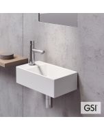 Νιπτήρας Πορσελάνης Kube-X 40x23 (1 προχ.) GSI White 9484-300