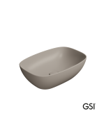 Νιπτήρας Πορσελάνης Nubes 50x35 GSI Tortora 9784-440