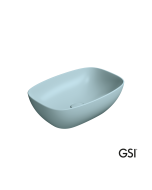 Νιπτήρας Πορσελάνης Nubes 50x35 GSI Ghiaccio 9784-920