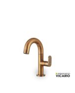 Μπαταρία Νιπτήρα με Βαλβίδα Clic-ClacSlim Vicario natural Brass 500010-225
