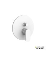 Μίκτης Εντοιχισμού 2 Εξόδων Slim Vicario White Matt 500050D-300