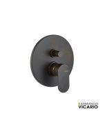 Μίκτης Εντοιχισμού 2 Εξόδων Slim Vicario Rusty Black 500050D-424