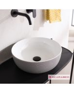 Νιπτήρας Πορσελάνης Glam Φ39 Scarabeo Pois Black 1807-SENR