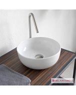 Νιπτήρας Πορσελάνης Glam Φ33 Scarabeo White 1808-300
