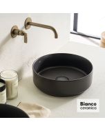 Νιπτήρας Πορσελάνης Φ36 Bianco Ceramica anthracite Matt 33036-421