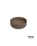 Νιπτήρας Πορσελάνης Φ36 Bianco Ceramica taupe Matt 33036-530