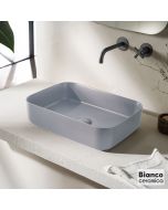 Νιπτήρας Πορσελάνης 50x36 Bianco Ceramica Stone Grey  34050-440