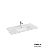 Νιπτήρας Πορσελάνης Flat 101,5x46,5 (1 οπή) Bianco Ceramica White  36100-300