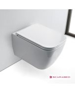 Λεκάνη Κρεμαστή TEOREMA/52 Clean-Flush με κάλυμμα Slim Soft Close, Scarabeo White 512600SC-300