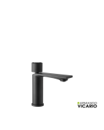 Μπαταρία Νιπτήρα με Βαλβίδα Clic-Clac Halo Vicario Black Matt 515010-400