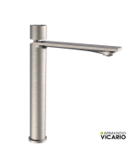 Μπαταρία Νιπτήρα Υψηλή με Βαλβίδα Clic-Clac Halo Vicario Inox 515041-110