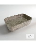 Νιπτήρας Μαρμάρινος  Gaia 60x38 h.14 Fossil Emperador Pale DS60-524
